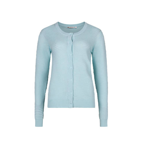 We Fashion Ribgebreid Vest Lichtblauw we fashion kopen in de aanbieding