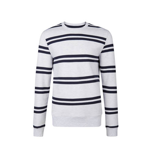 We Fashion Gemeleerde Sweater Met Strepen Lichtgrijs we fashion kopen in de aanbieding