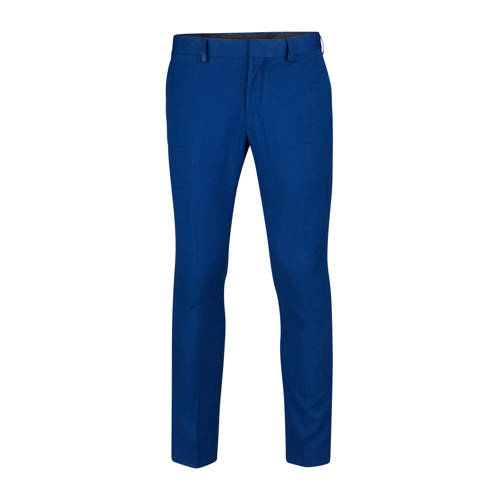 We Fashion Slim Fit Pantalon Blauw we fashion kopen in de aanbieding