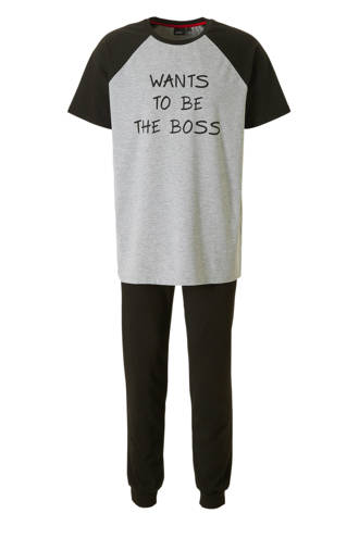 pyjama met tekstprint