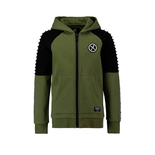 Coolcat Sweatvest Met Ribbels Groen coolcat kopen in de aanbieding