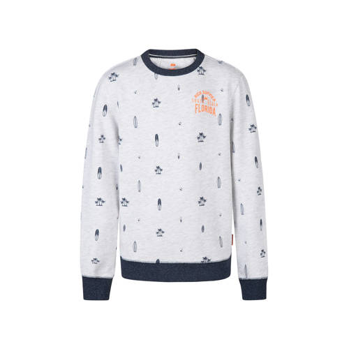 We Fashion Sweater Met All Over Print Grijs we fashion kopen in de aanbieding