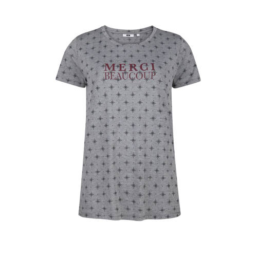 We Fashion T Shirt Met Print Grijs we fashion kopen in de aanbieding