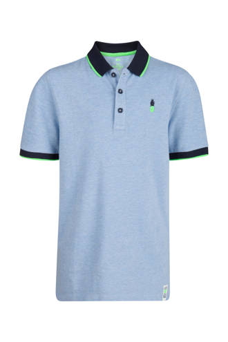 polo met vogel blauw