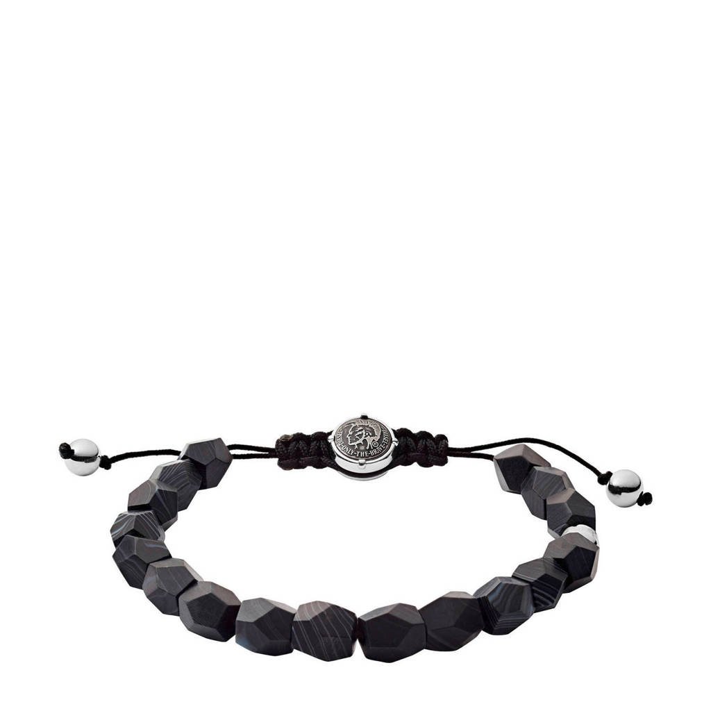 Diesel heren armband Beads DX1134040, Zwart