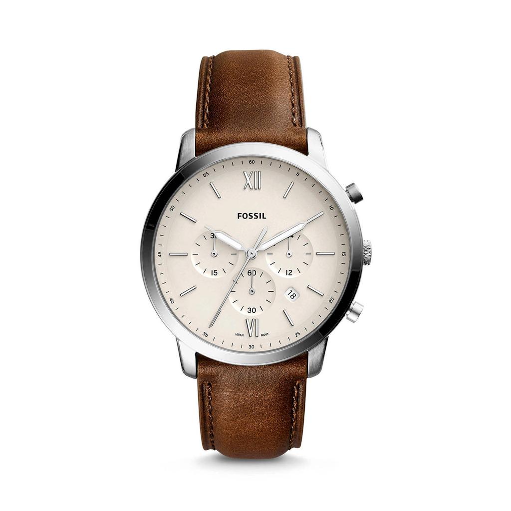Fossil horloge FS5380 Neutra Chrono zilverkleurig