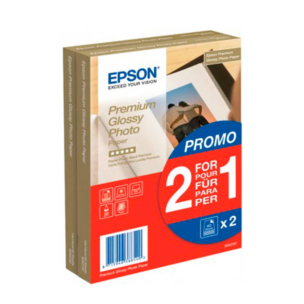 Epson SO42167 fotopapier (2x40 vel), Wit