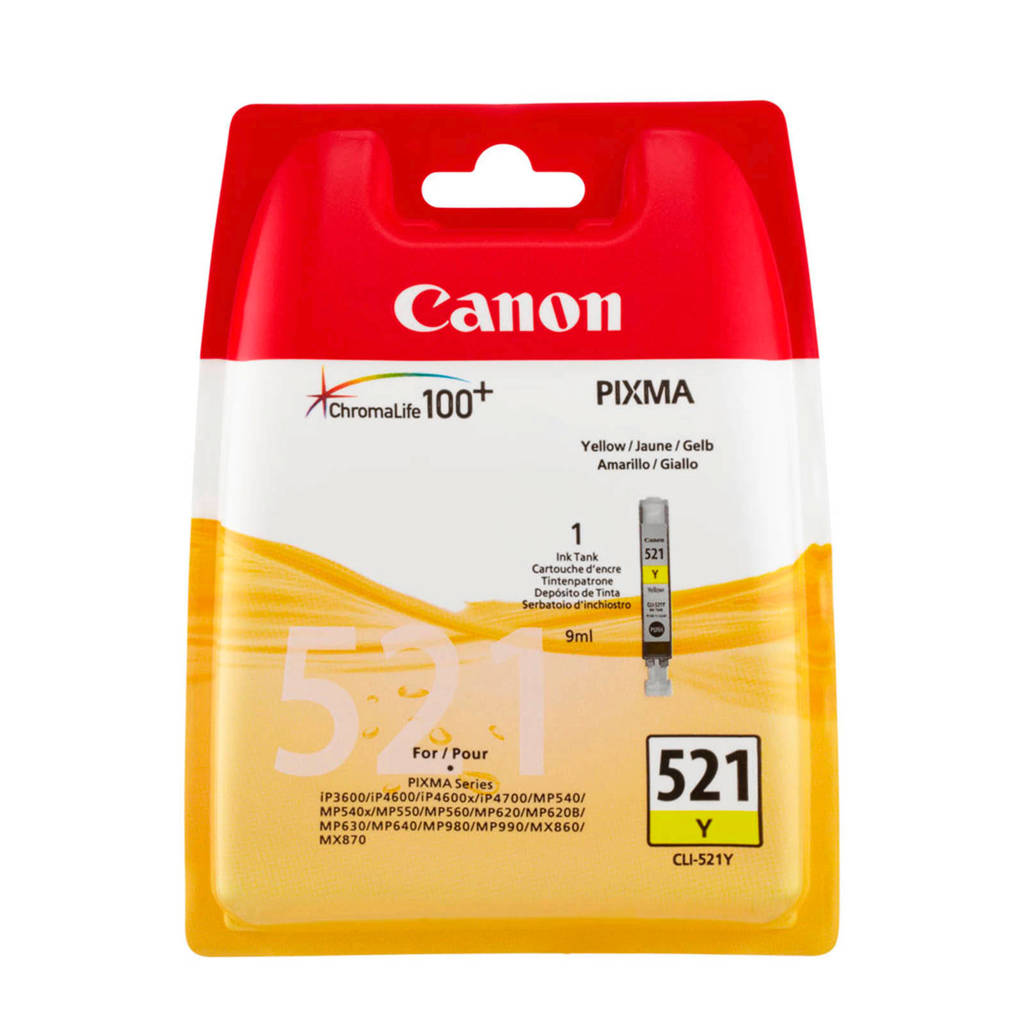 Canon CLI521Y inktcartridge (geel), Wit