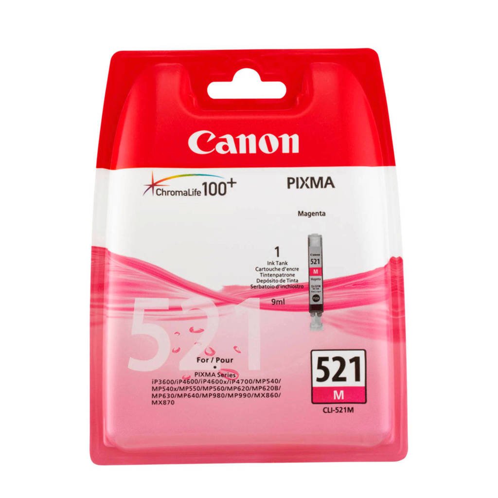 Canon CLI521M inktcartridge (magenta), Magenta