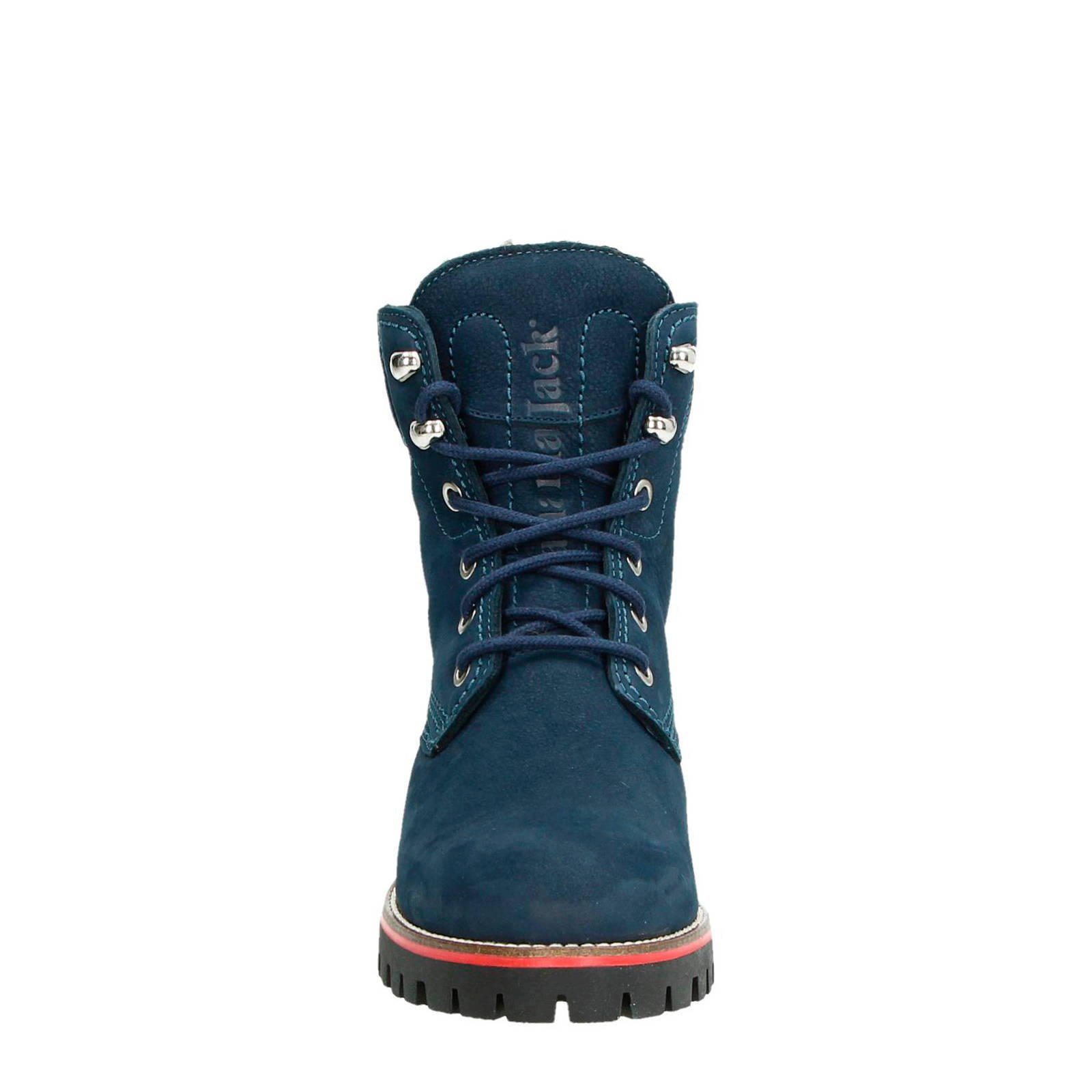 Panama Jack nubuck veterboots donkerblauw | wehkamp