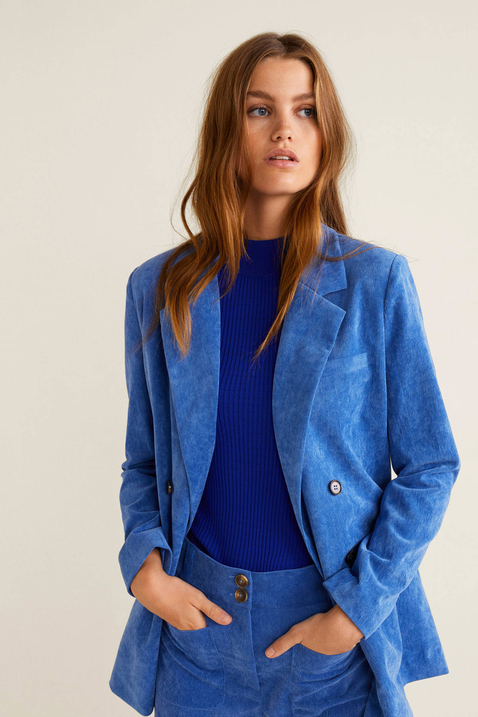 blauwe blazer