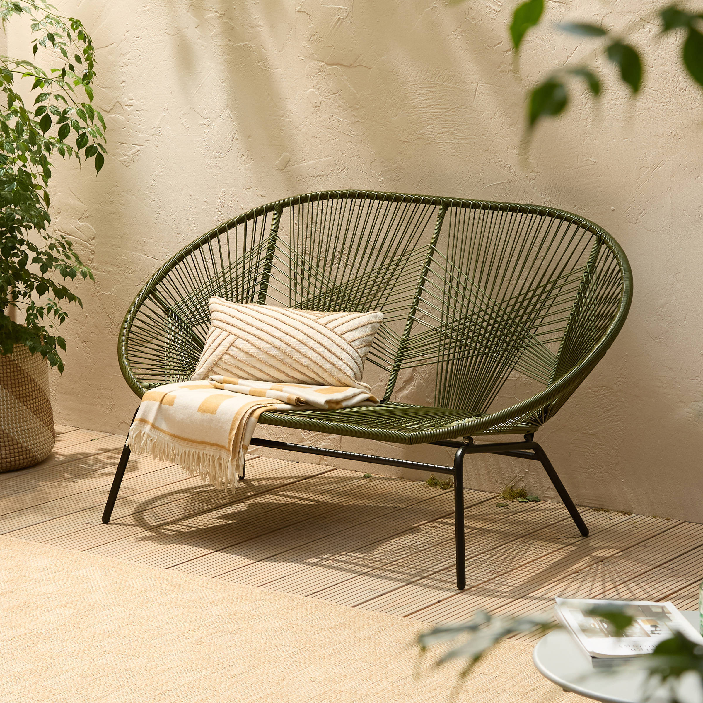 tuinbank wicker