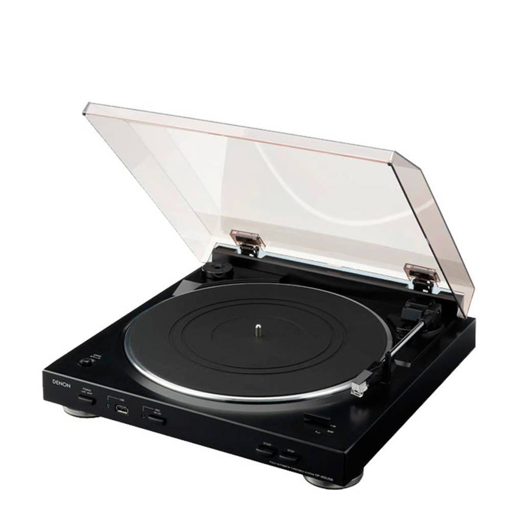 Denon DP200 platenspeler zwart, Zwart