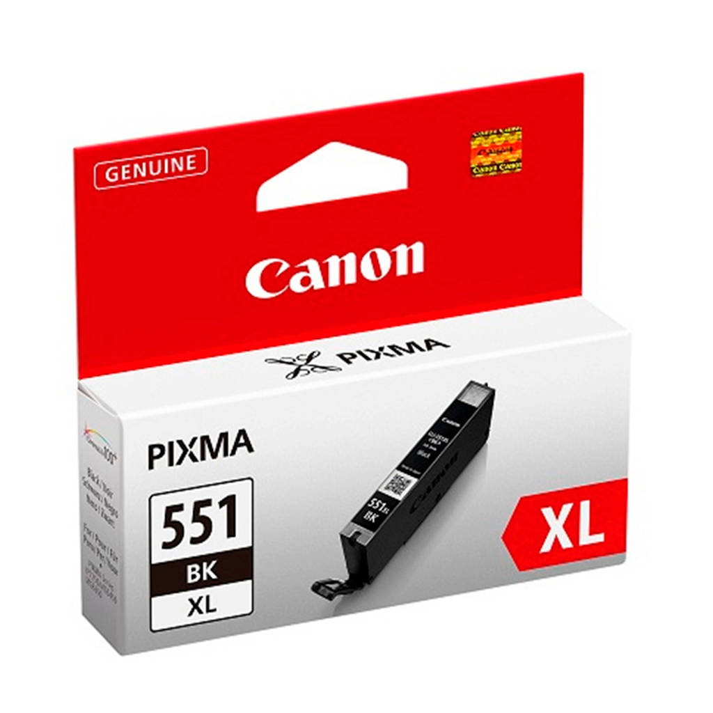 Canon CLI551XLBK inktcartridge (zwart), Zwart