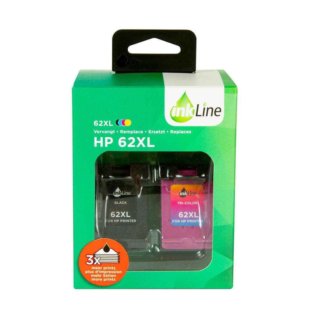 Inkline INH62BKCMY cartridge voordeelpak