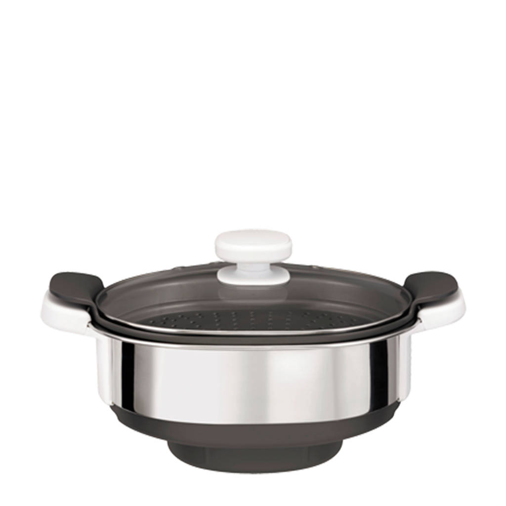Tefal XF386B stoomkoker, Roestvrij staal