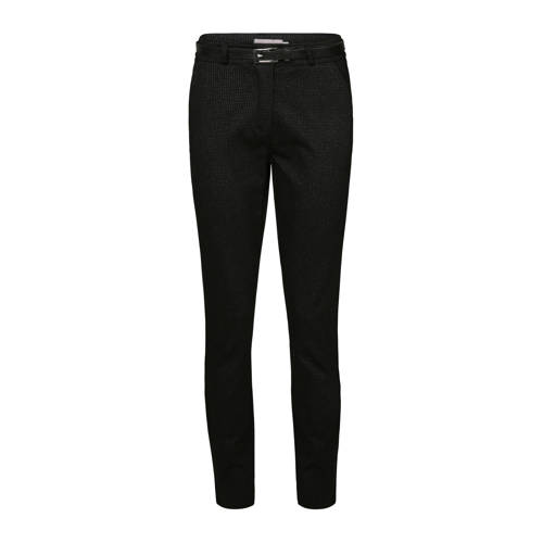 Cassis Slim Fit Broek Met Lurex Zwart cassis kopen in de aanbieding