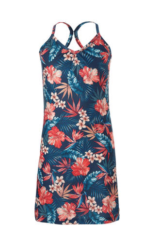 gebloemde jurk Revolver blauw