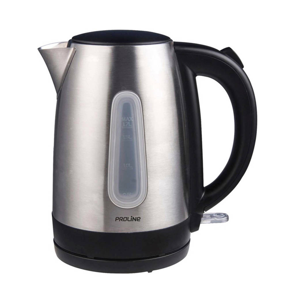 Proline SSKC17 waterkoker, Zilver, Zwart