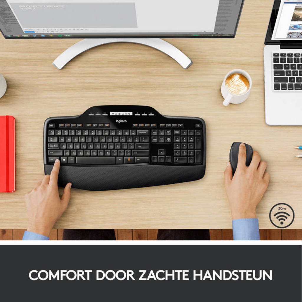 Tegen contact verrader Logitech MK710 draadloos toetsenbord en muis | wehkamp