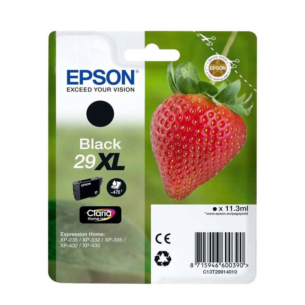 Epson AARDBEI ZWART XL T2991 cartridge, Zwart