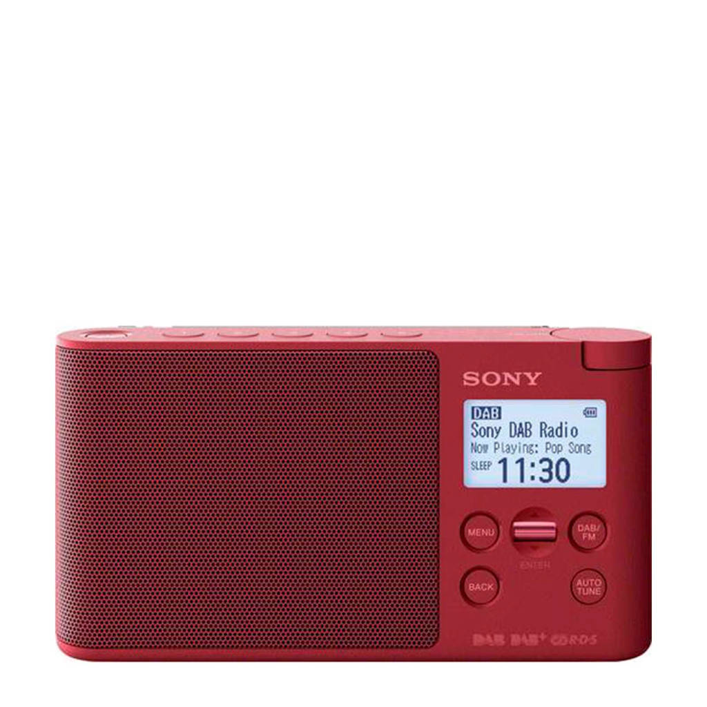 Sony XDR-S41D draagbare DAB radio rood, Rood
