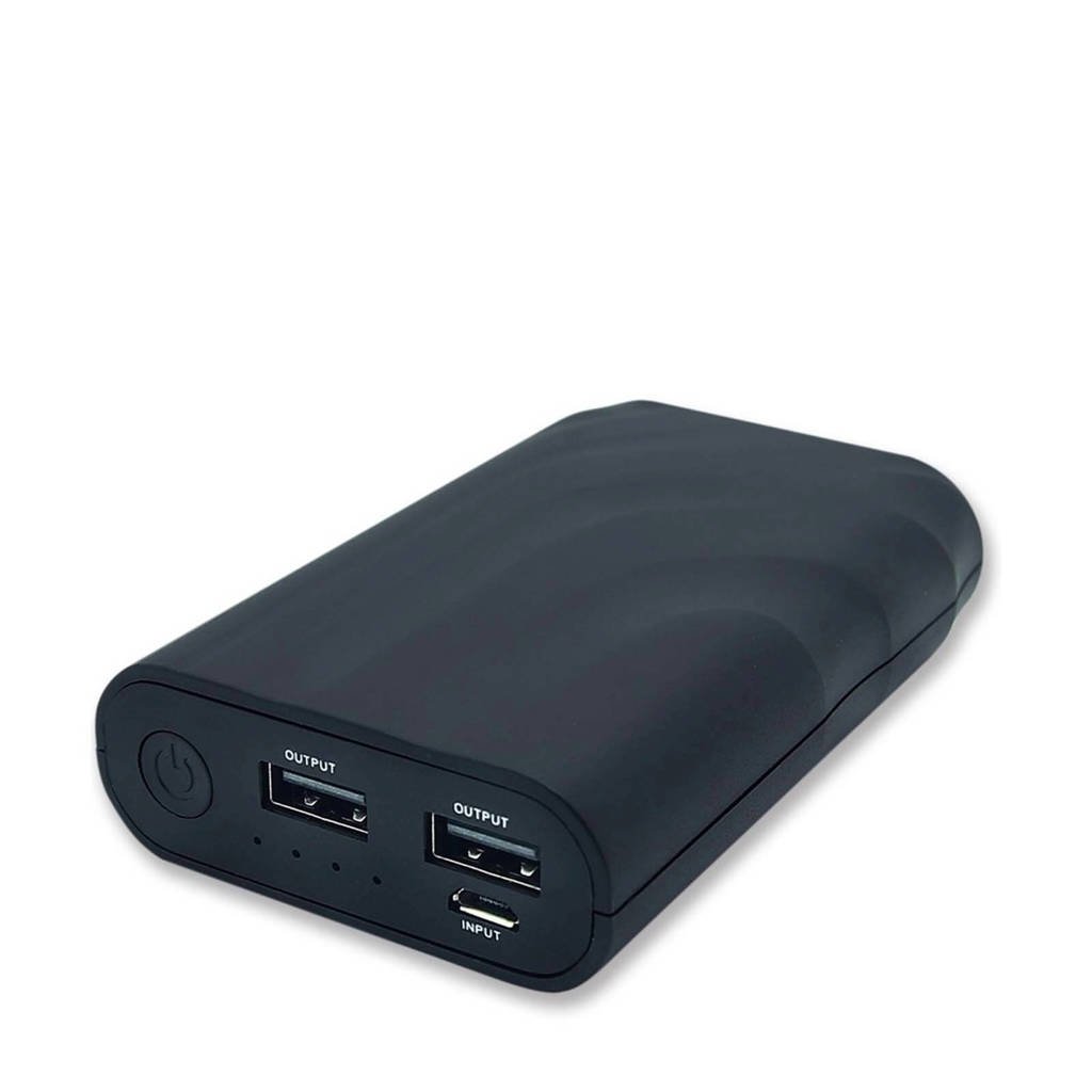 Temium powerbank 6600 mAh, Zwart