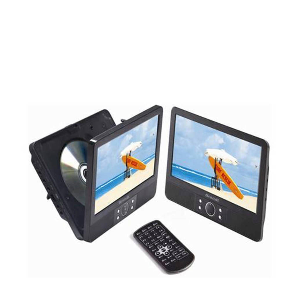 Brandt DVDP 9X2 DUO Portable DVD speler, Zwart