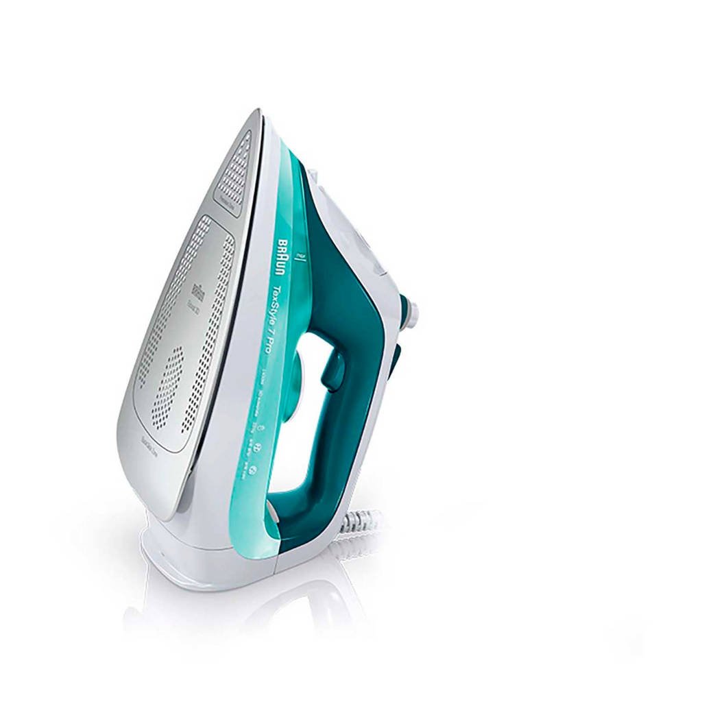 Braun SI7042GR stoomstrijkijzer, Groen, wit