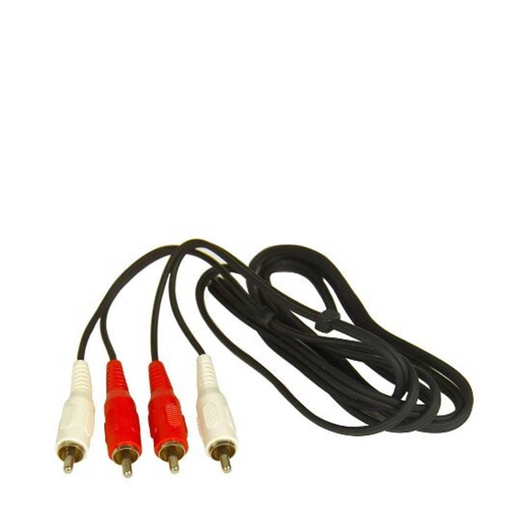 Temium audiokabel 2RCA (analoog), Zwart