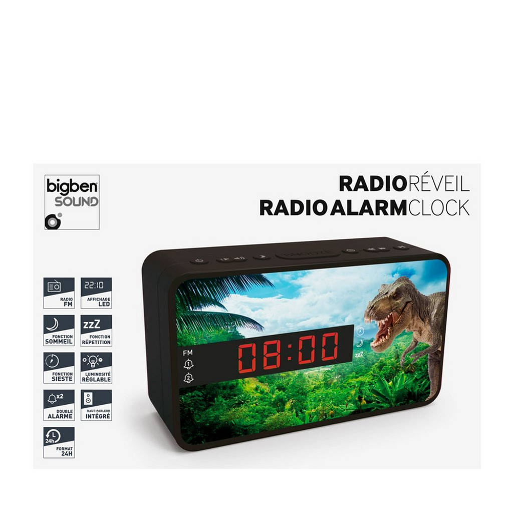 instructeur jungle koppel BigBen RR15DINO wekkerradio met LED display | wehkamp