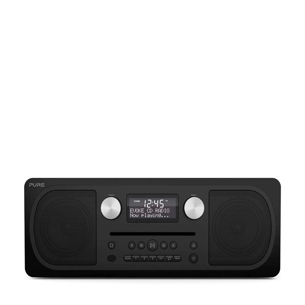 Pure EVOKE CD6 SIENA BLACK DAB+ radio wehkamp
