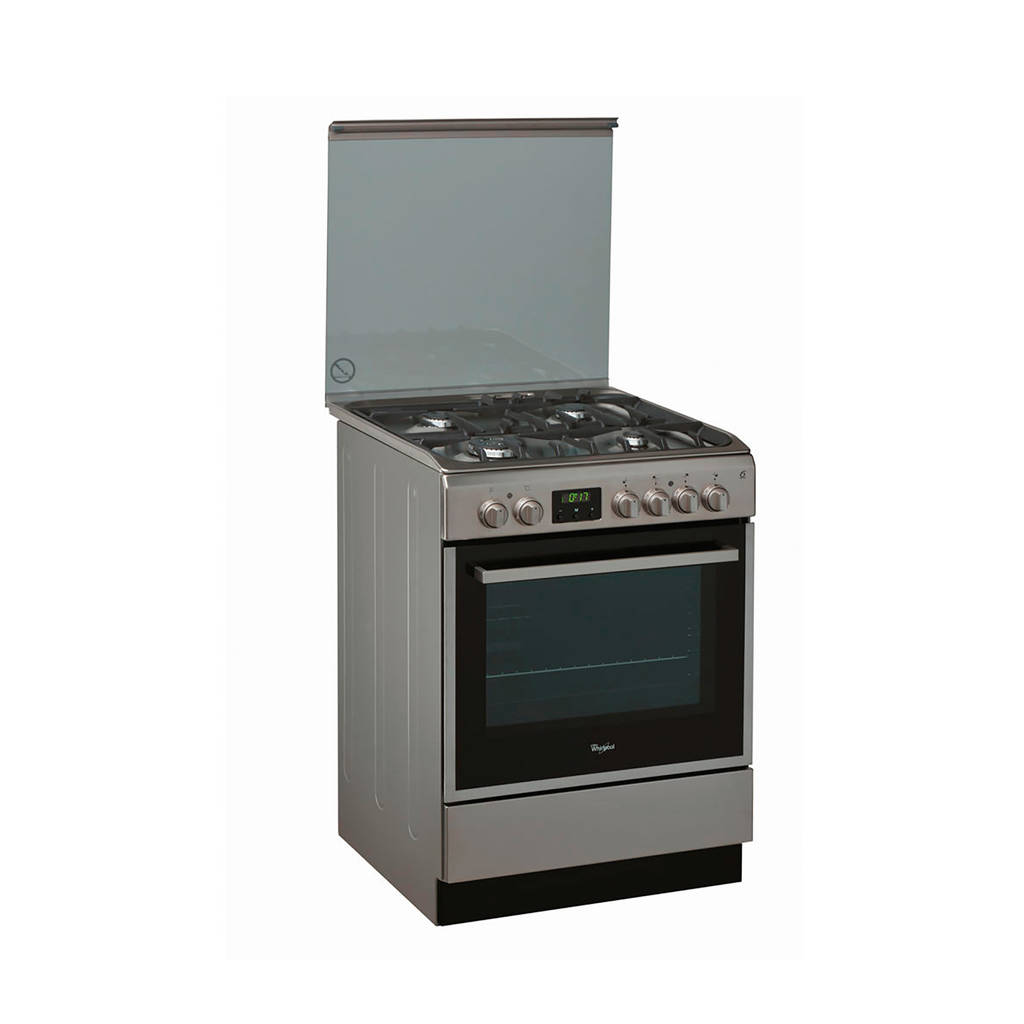 Whirlpool ACMT 6332/IX/3 gasfornuis, Roestvrijstaal