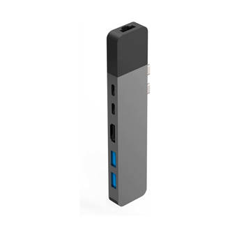 NET HUB USB-C PRO GRAY hub voor de USB-C MacBook Pro