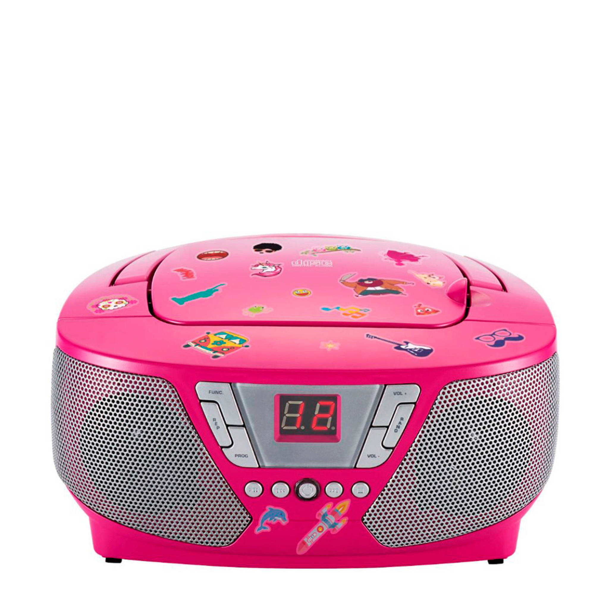 Nationaal volkslied Krimpen Hulpeloosheid BigBen CD60RSSTICK draagbare radio CD speler met stickers roze | wehkamp