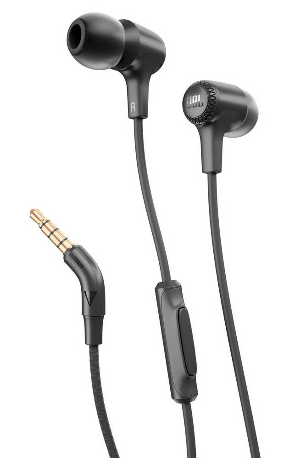 JBL E15 in-ear koptelefoon zwart, Zwart