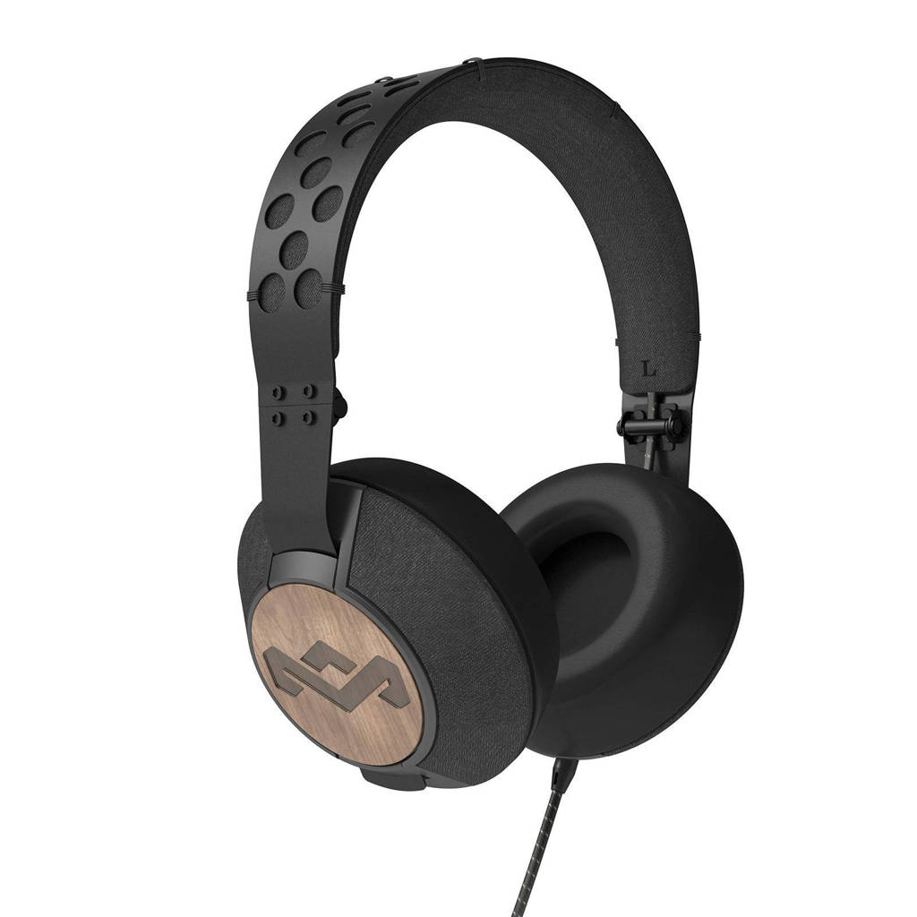 House of Marley Liberate XL over ear koptelefoon zwart, Zwart