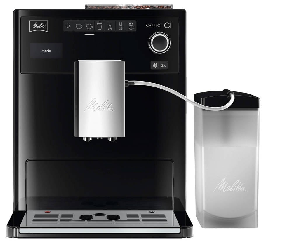 Melitta E970-103 koffiemachine, Zwart, wit