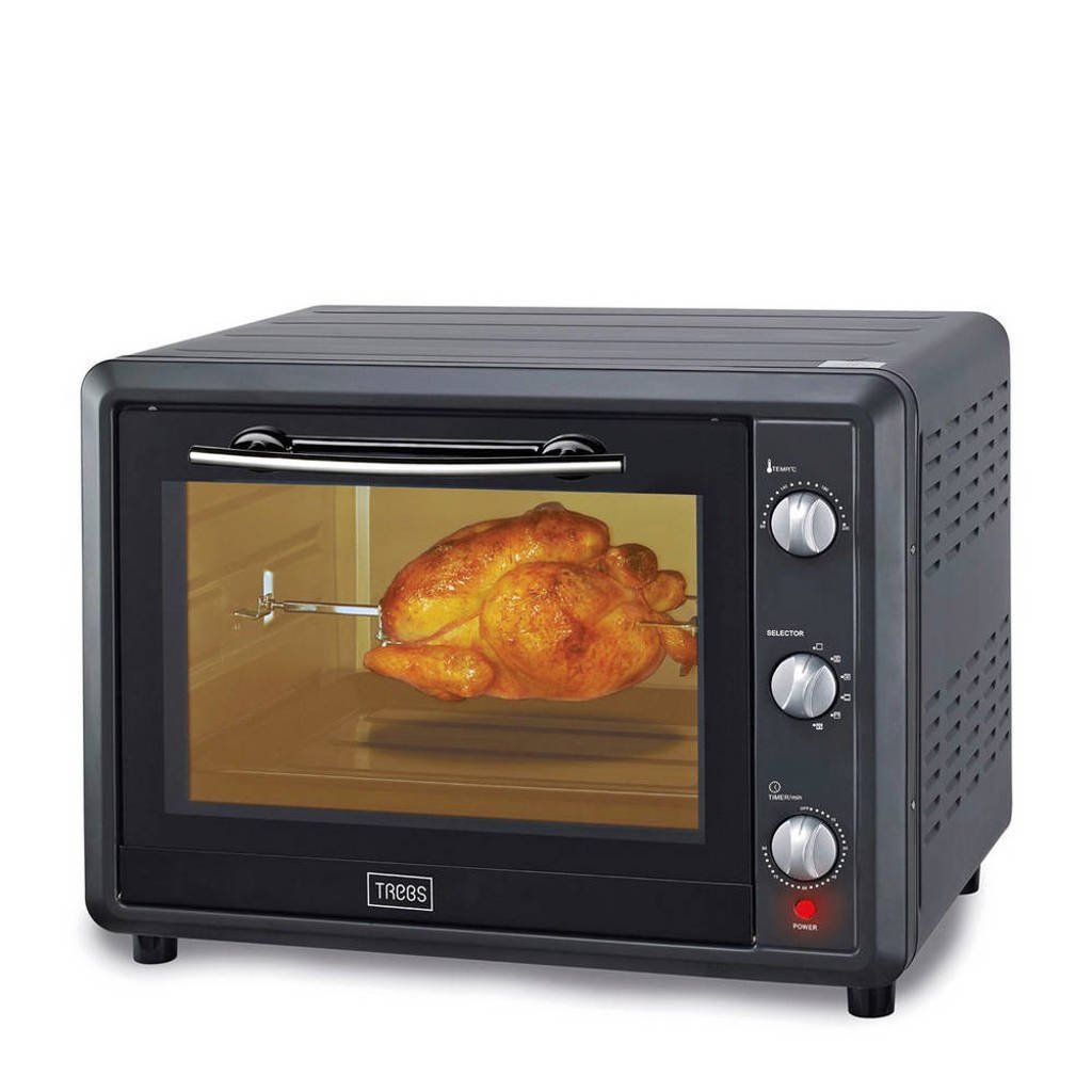 Trebs TEO55LCR50 Comfortcook grill/bakoven, Zwart/antraciet