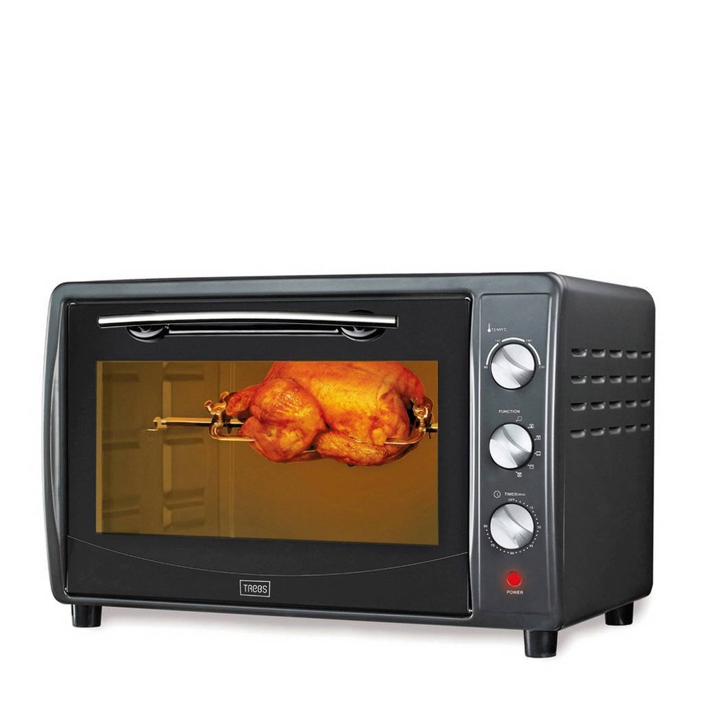 Trebs TEO42LCR50 Comfortcook grill/bakoven, Zwart/antraciet