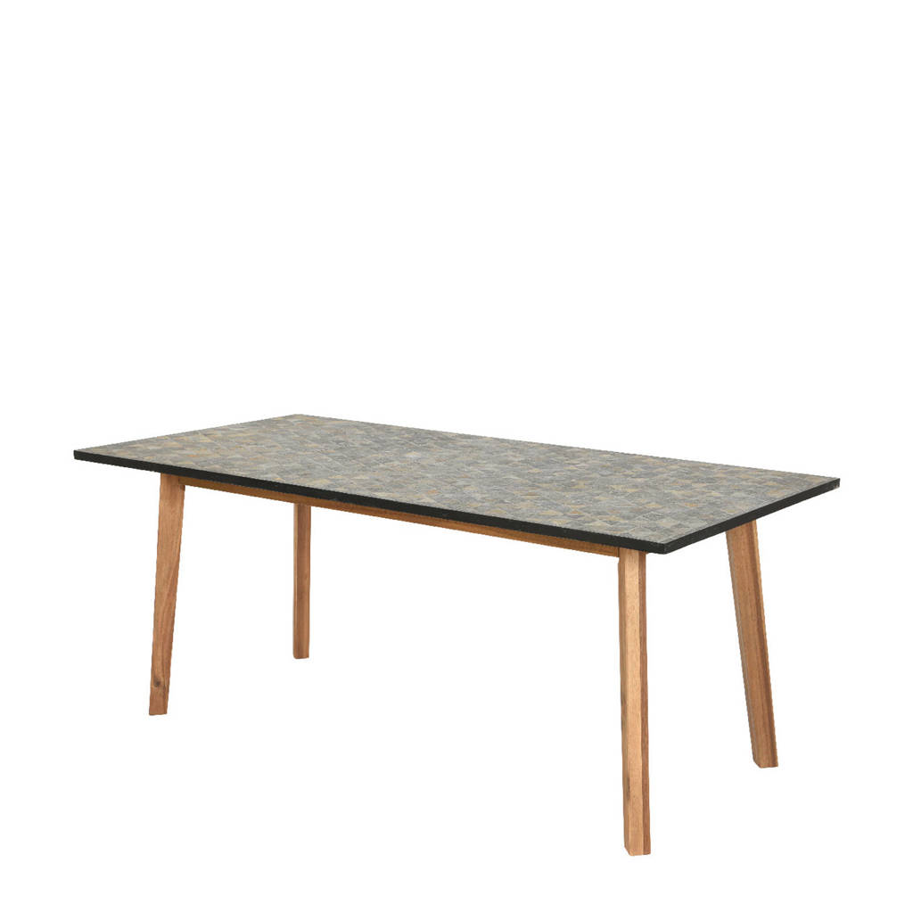 Kaemingk tuintafel (180x90 cm) Seville, Grijs/bruin