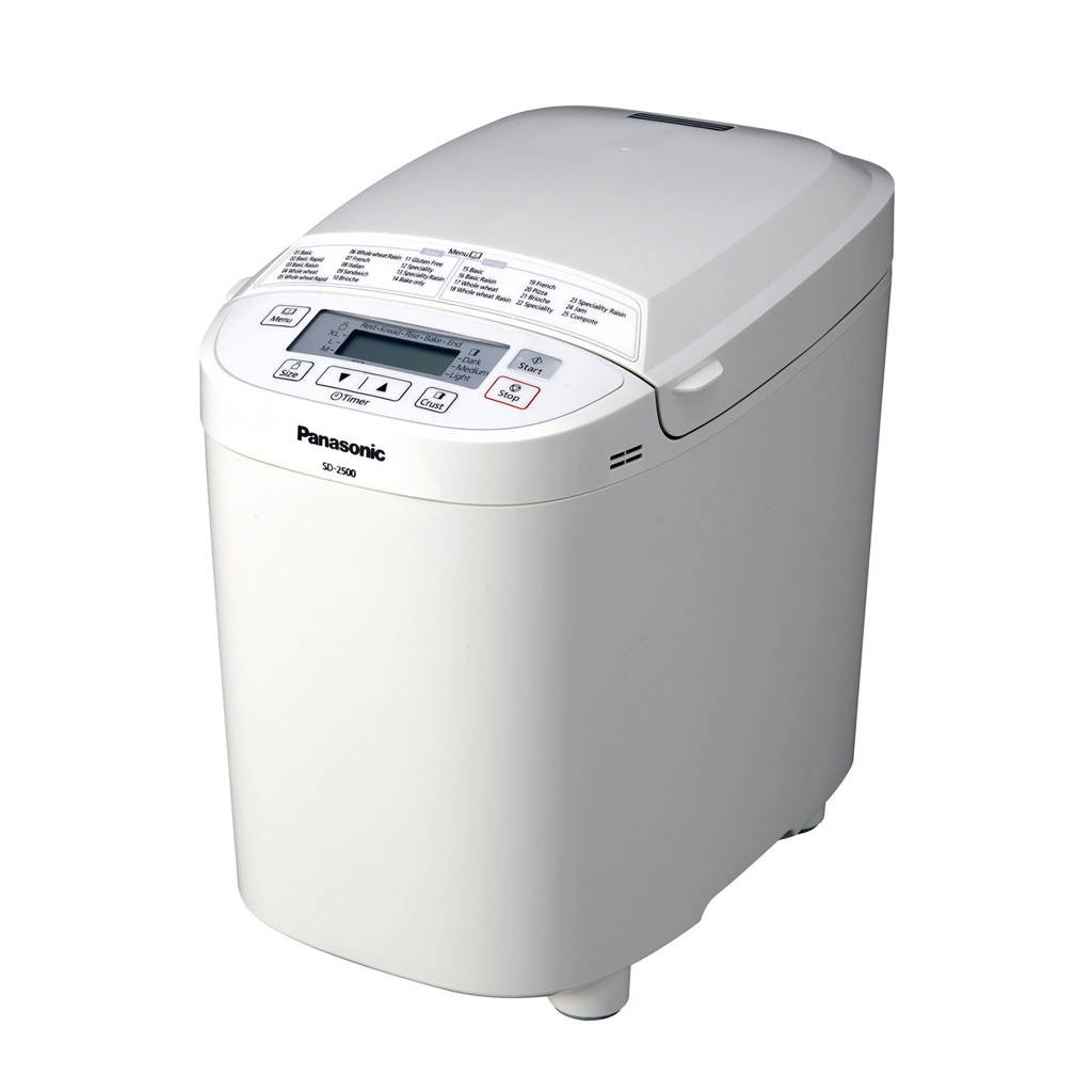 Panasonic SD-2500WXE broodbakmachine, Wit