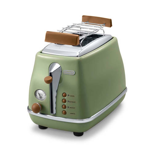 Delonghi Ctov2103Gr Icona Vintage Broodrooster delonghi kopen in de aanbieding