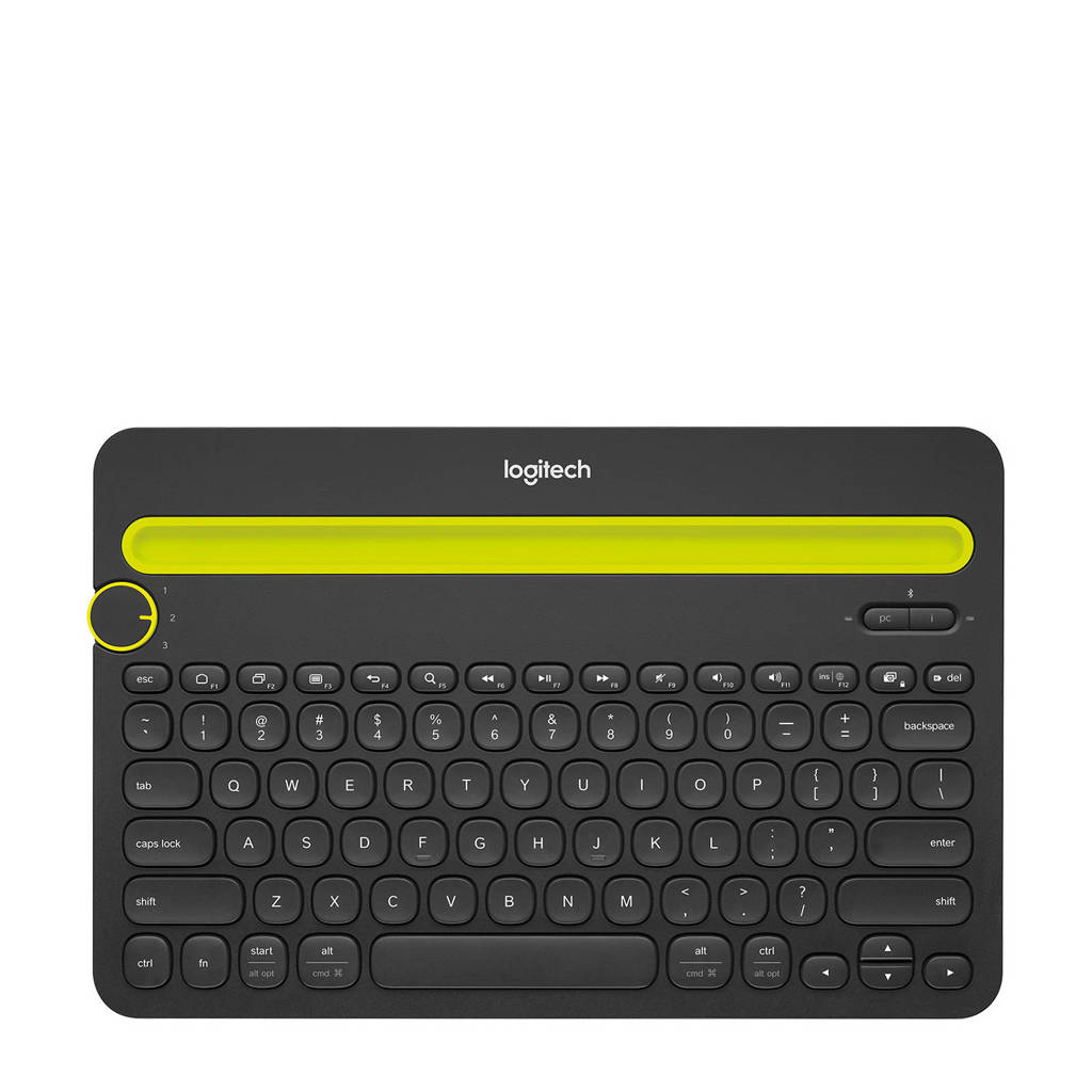 Logitech K480 bluetooth multi-device toetsenbord, Zwart