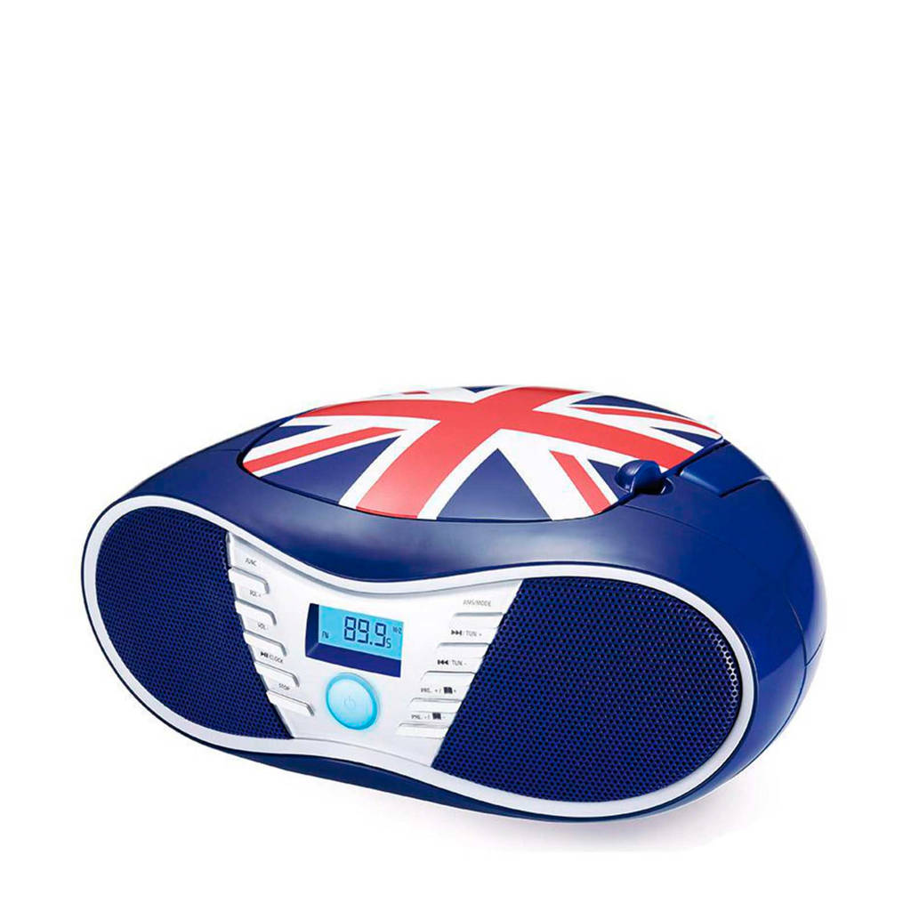 BigBen RADIO CD PLAYER GB draagbare radio met CD-speler, Paars