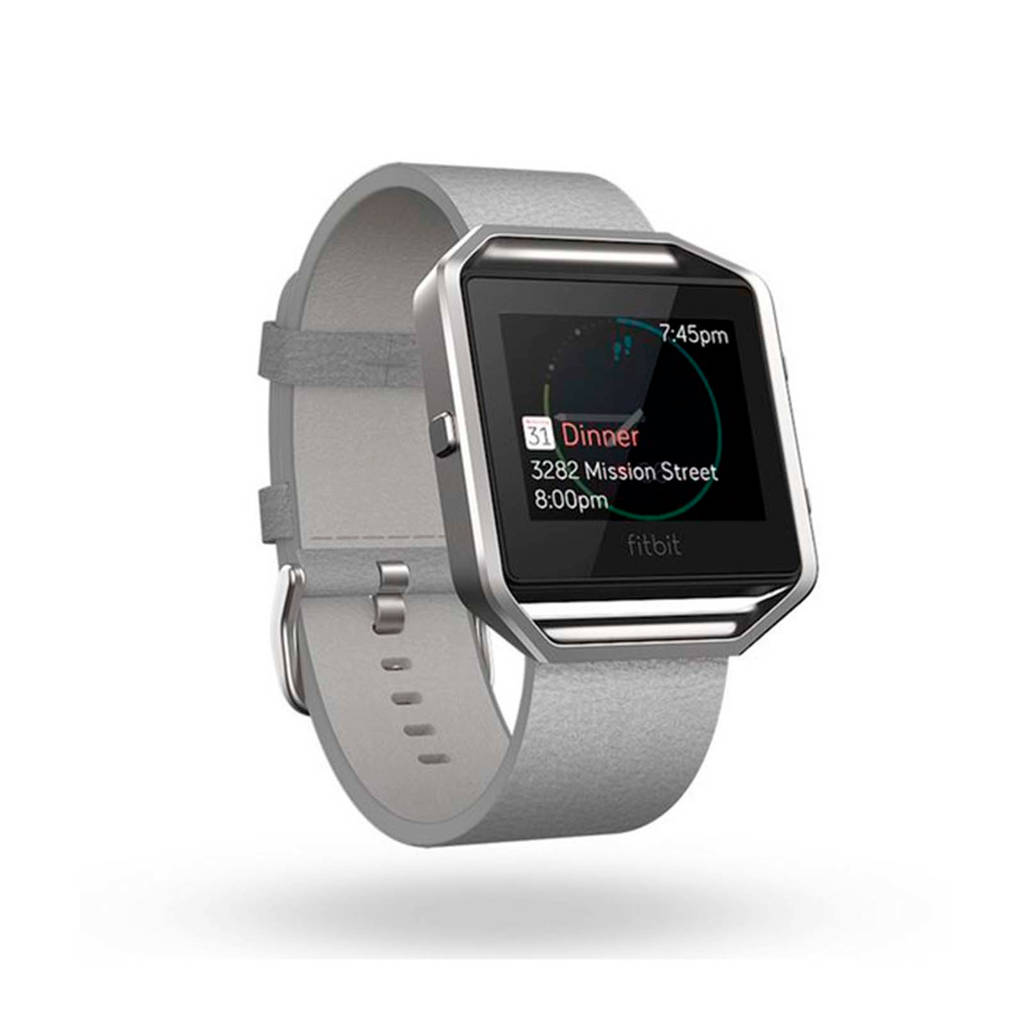 Fitbit leren horlogeband, Grijs