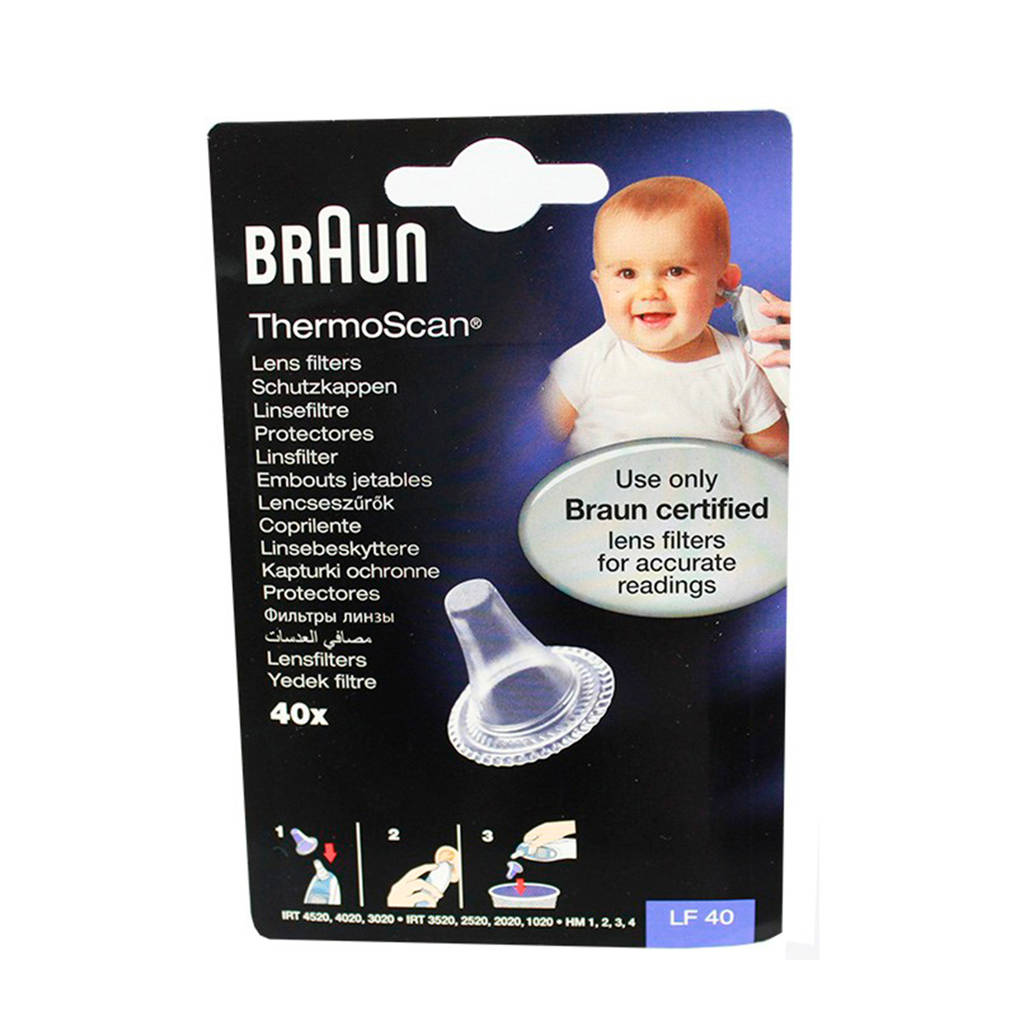 Braun LF40 thermometerlensfilter 40 stuks