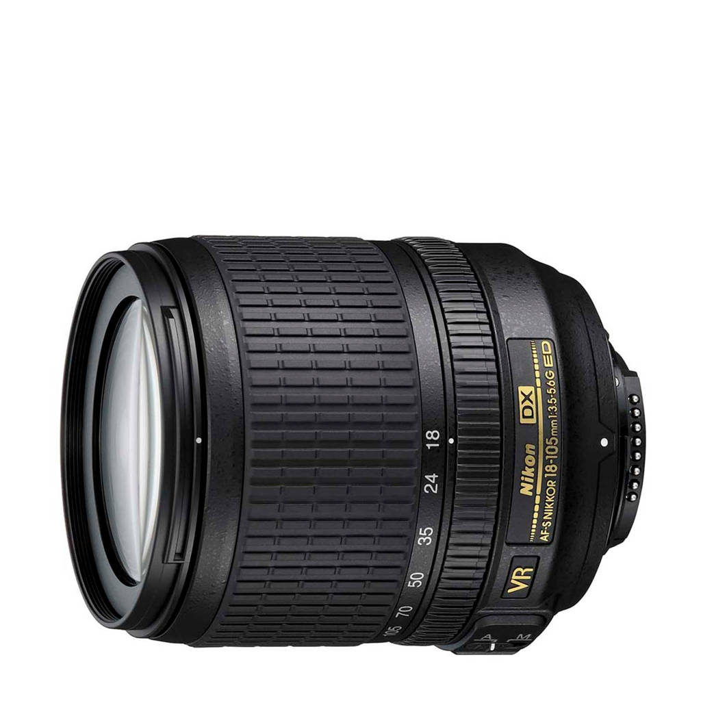 Nikon AFS DX 18-105/3.5-5.6G VR Lens, Zwart