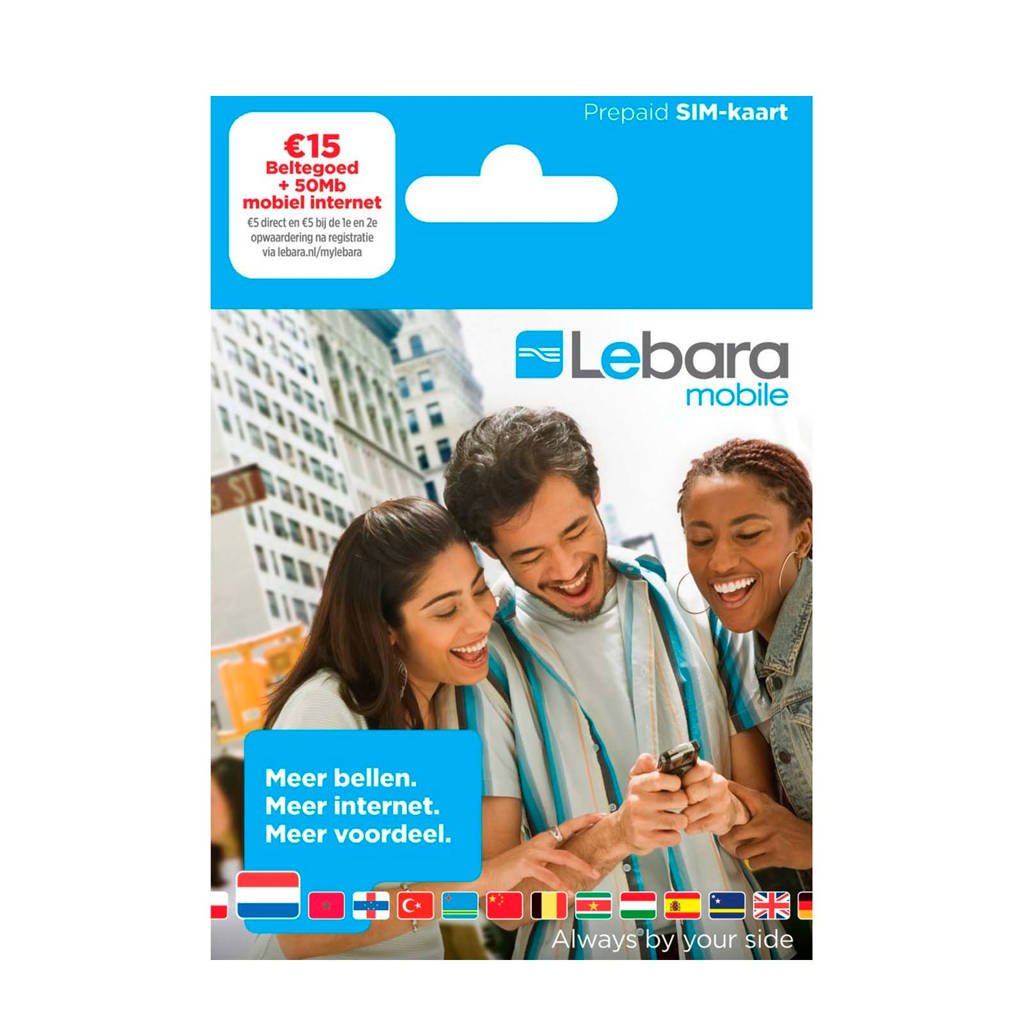 Lebara Prepaid-SIM kaart, Blauw