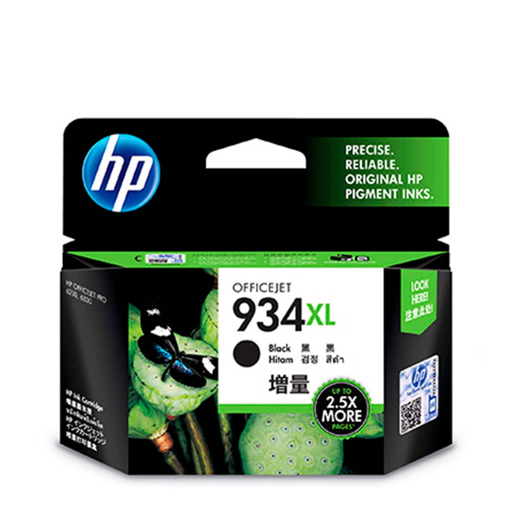 HP 934XL BLACK inktcartridge (zwart), Zwart